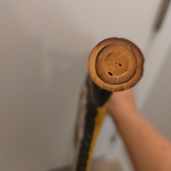 Vintage Swedish Folk Ark Handmade Woven Wool Wall Hanging with Bamboo Rod - Picture 16 of 16